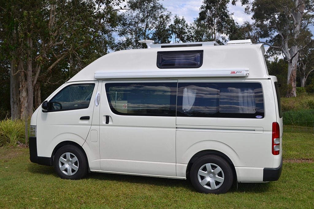 Toyota Hi-ace available for your campervan hire gold coast needs.